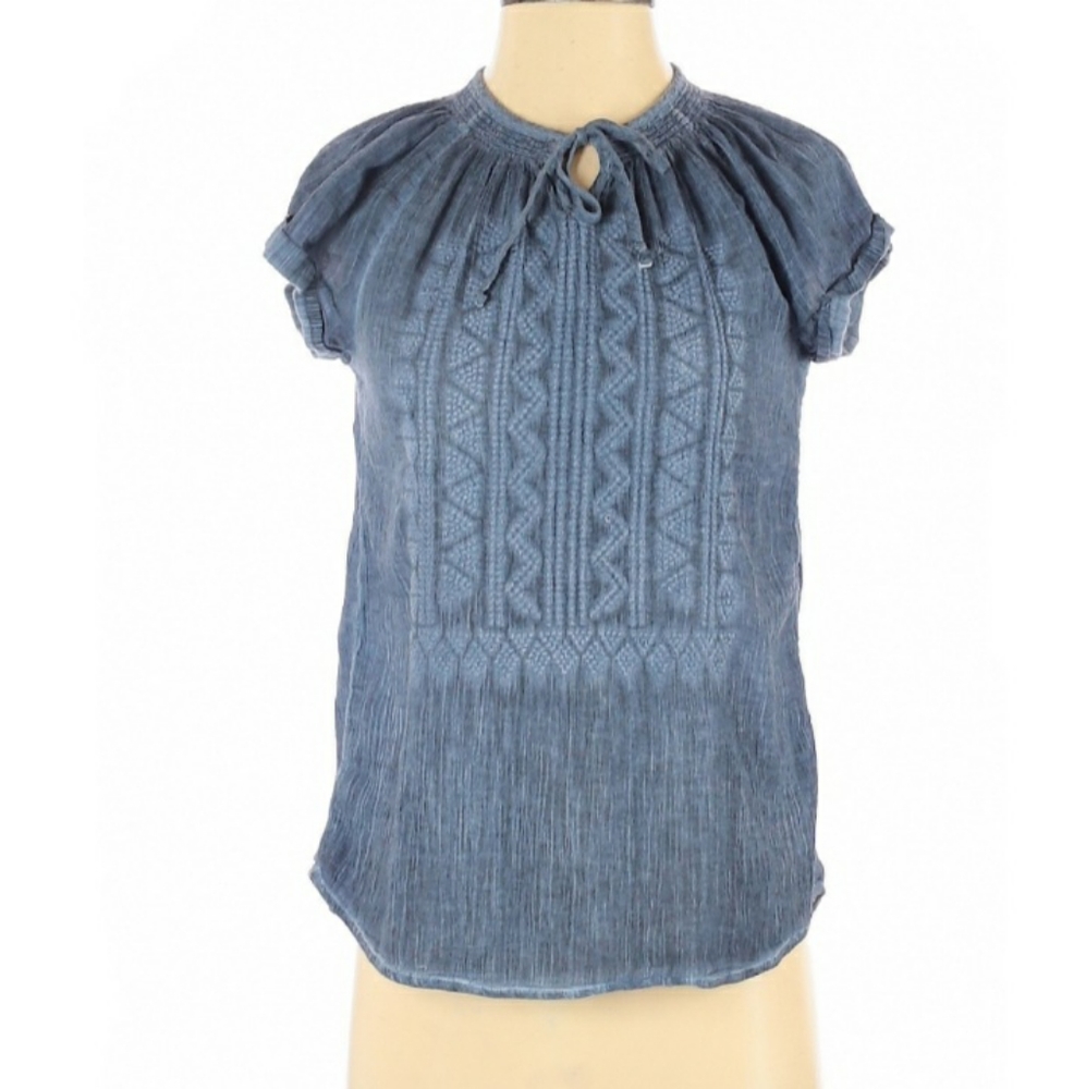 Calvin Klein Jean Short Sleeve Blouse 👚 Size S